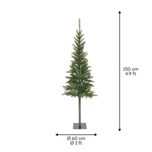 Alpbach fir 150xØ60cm groen kunstkerstboom - Afbeelding 4