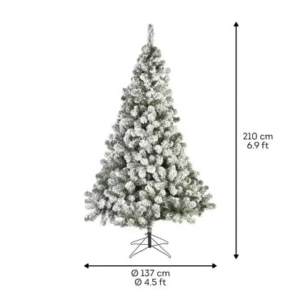 Imperial Pine 210xø137cm groen/wit/met sneeuw kunstkerstboom - Afbeelding 5