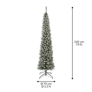 Pencil Pine Snowy smal 240xø70cm wit/sneeuw kunstkerstboom - Afbeelding 5
